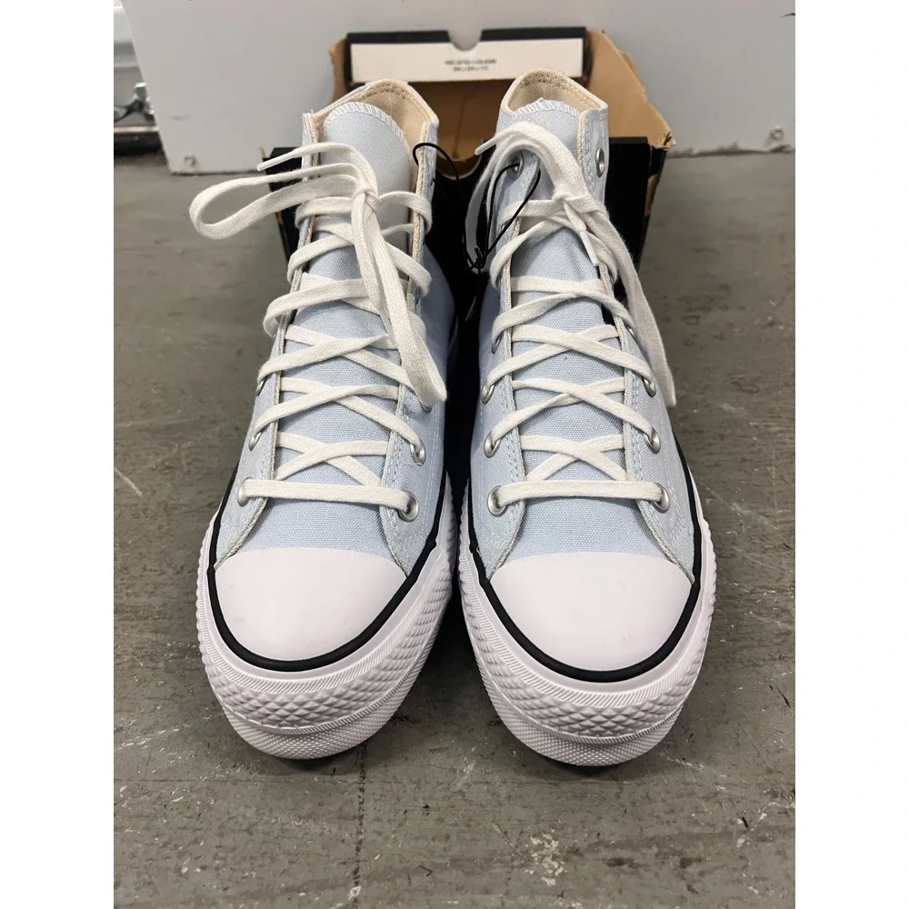 Converse Chuck Taylor All Star Lift Hi Sneakers Womens US 9 Blue Platform Shoes‎